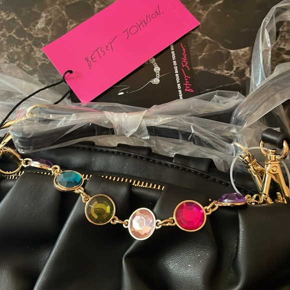 Betsey Johnson Party Black Shoulder Bag - Picture 9 of 12